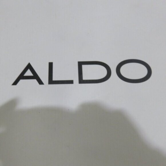 ALDO Nulia Maroon micro suede peep toe ankle boots booties heels size 7 - Picture 15 of 15